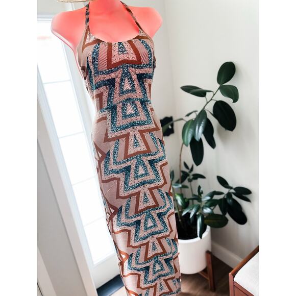 Free People Whispers of the Desert Wind tribal wanderlust boho Maxi Dress - Picture 1 of 7